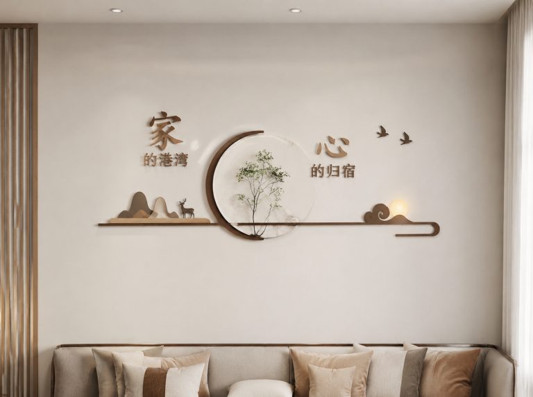 东莞港发展历程墙与展馆画框系统